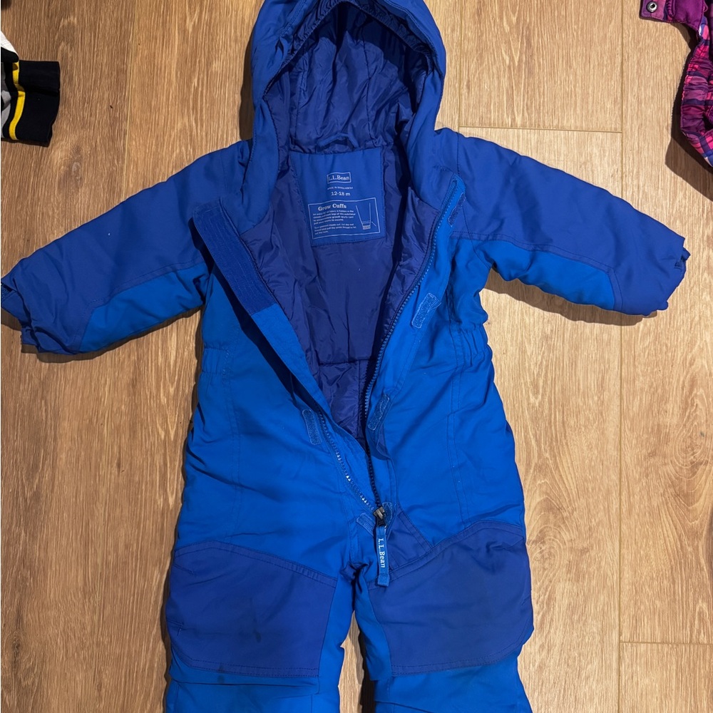 L.L. Bean Navy Hooded Snowsuit